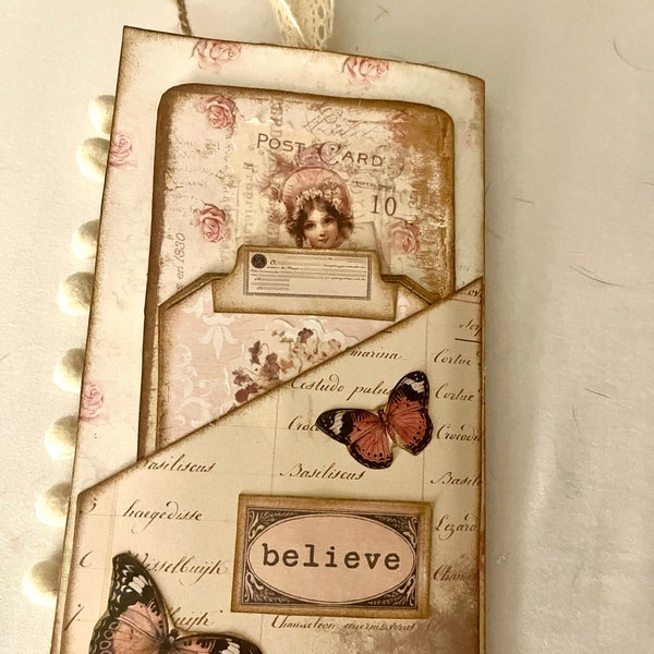 Page Pockets No. 3 Junk Journal Folio Kit, Folder, Shabby, Pink, Insert ...