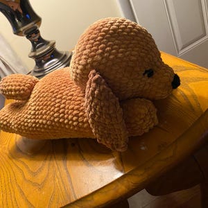 かぎ針編みのゴールデンレトリバーの子犬の編み図:リトルポテト かぎ針編みのゴールデンレトリバーの子犬の編み図:リトルポテト
