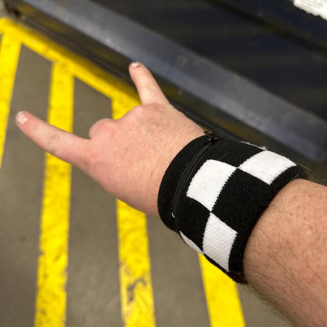 キングダムハーツ ロクサス リストバンド チェック柄 ラージ