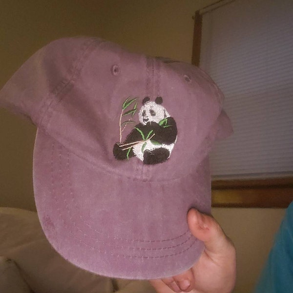 PANDA BEAR HAT - One Embroidered Men Women Wildlife Baseball Cap ...