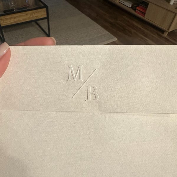 Custom Wedding Embosser| Initials Embosser Stamp| Personalized Wedding ...