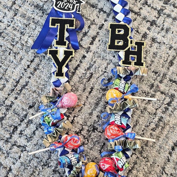 Customizable Graduation Ribbon Lei | Class of 2025 | Seniors ...