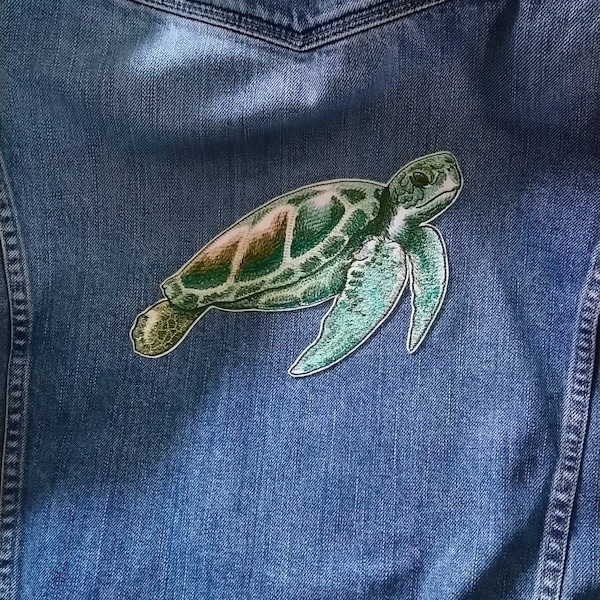 36 PCS Sea Turtle Iron On Patches Cute Turtle Embroidered - Foto 4