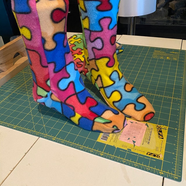 S-M-L/ Fleece Socks Easy-to-make Camping/ Digital Sewing PDF Pattern >mc2patterns< Mc2-1304 - Etsy for Free Printable Fleece Sock Pattern