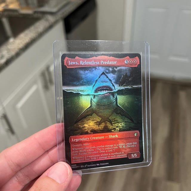 Jaws, Relentless Predator | Proxy Card - Etsy New Zealand