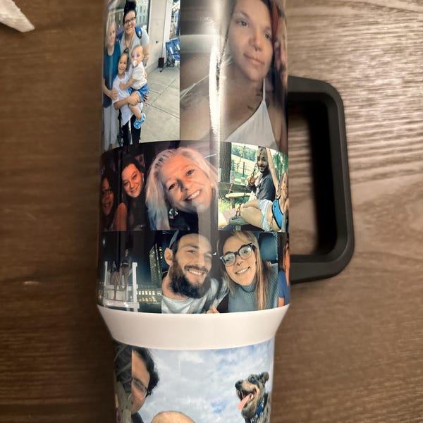 Kalo 40oz Tumbler with Black Handles - Watercolor Blue main image 0