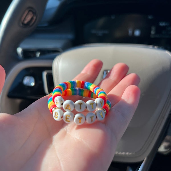 NICKSUN Birthday Bracelets Happy Birthday Heishi Bracelets Preppy Bracelets Colorful Clay Friendship Bracelet Bead Bracelets Bangle Summer Surfer Bra NICKSUN Birthday Bracelets Happy Birthday Heishi Bracelets Preppy Bracelets Colorful Clay Friendship Bracelet Bead Bracelets Bangle Summer Surfer Bra