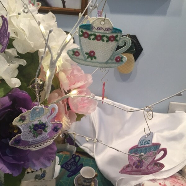 FSL Teacup Free Standing Lace Machine Embroidery Designs Instant ...