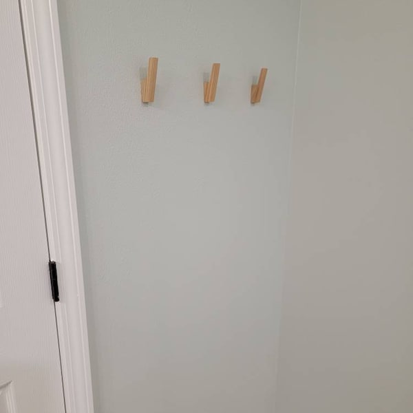 Bathroom Wooden Hooks, Decorative Wall Towels Hooks, Wall Mount, Modern ...