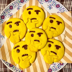 Thinking Emoji Cookie Cutter Multi Size Etsy Thinking Emoji Cookie Cutter Multi Size Etsy