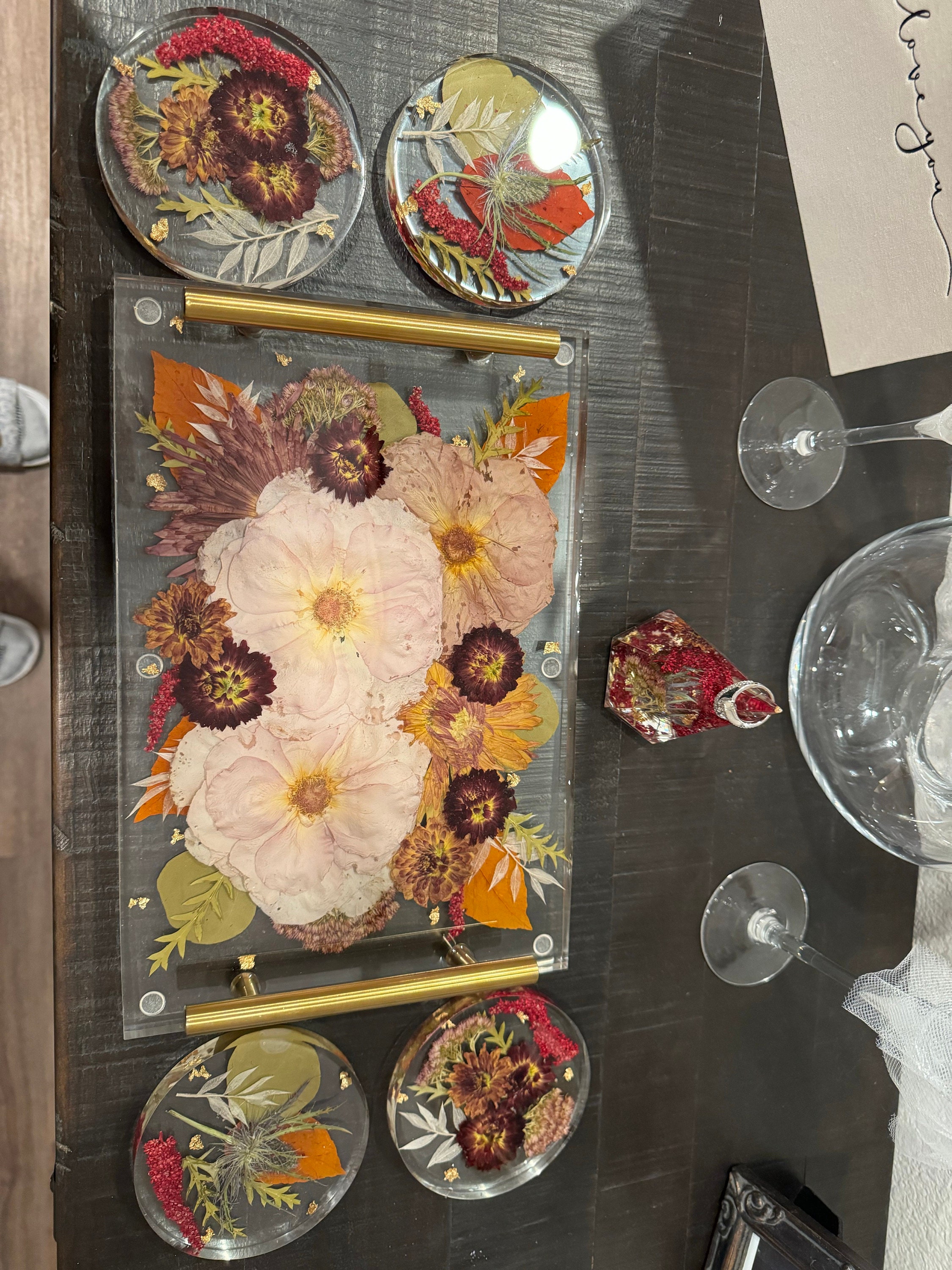 Preserved flowers from Jenny's etsy review