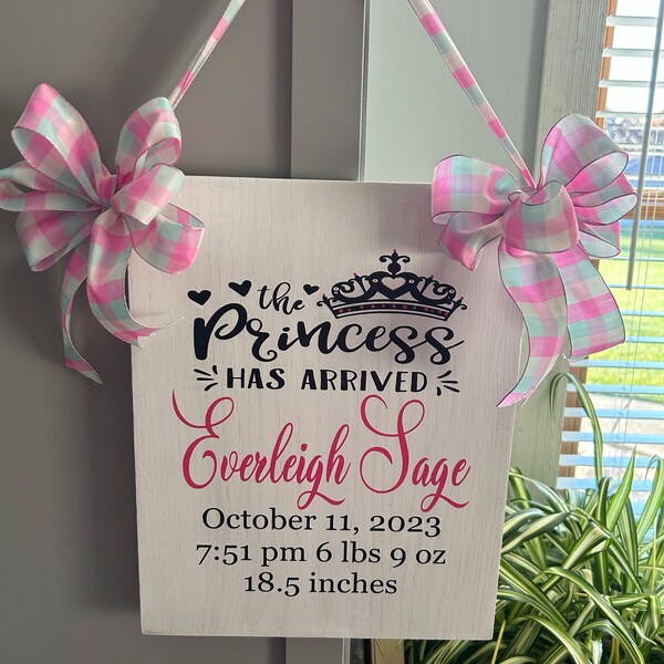 The Princess Has Arrived Svg Baby Girl Svg Hello World New Baby Svg ...