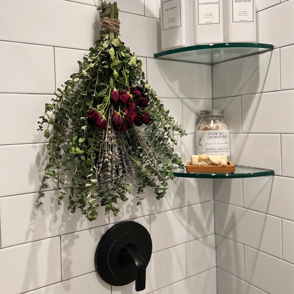Eucalyptus + Lavender Shower Bunch| Eucalyptus Bouquet | Aromatherapy ...