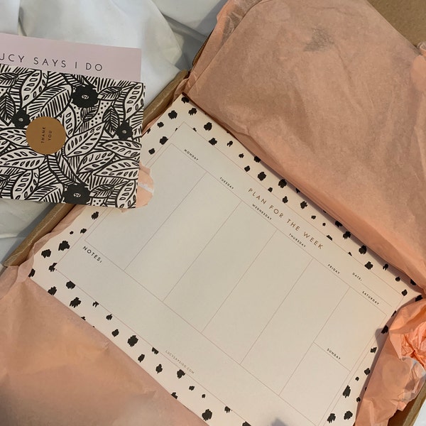 A4 Weekly Planner Desk Pad, Dalmatian Spot Animal Print to Do List ...