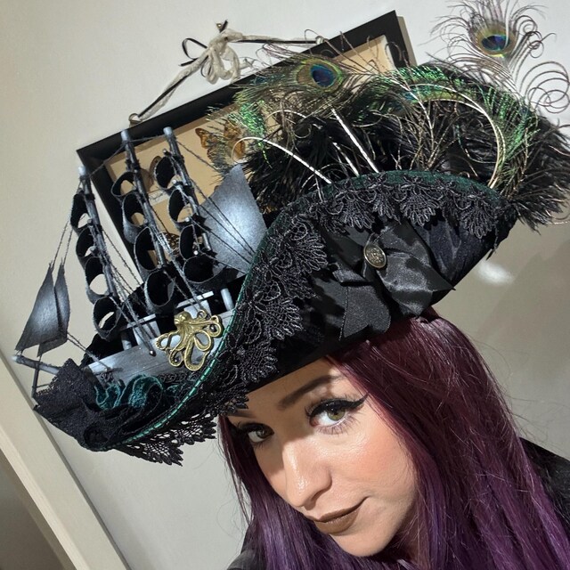 Tricorn Hat, Pirate Tricorn, Pirate Hat, Pirate Costume