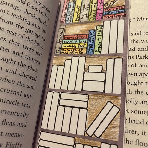 Bookshelf Reading Tracker, Printable TBR Tracker Shelf, Journal Book ...