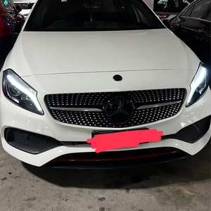 W205 Amg C63 Style Front Grill Grille With Amg Logo For Mercedes-benz C-class W2