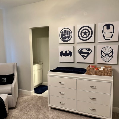 Superhero Nursery Print Boys Bedroom Decor Superheroes Wall - Etsy
