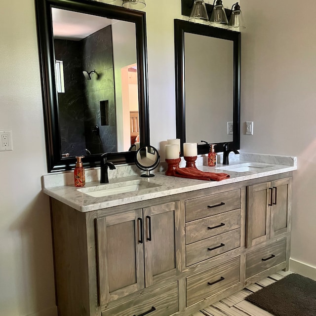 SSWW Bathroom Vanity- Cabinet door with 3 drawers