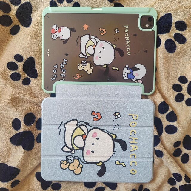 Kawaii Pochacco iPad Case – Sanrio Cover With Pochacco Mint Green