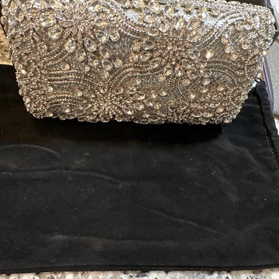 Barrette à Cheveux Avec Cristaux Champagne - Or 3,5 Pouces - Fermoir à Levier - Pour Mariage