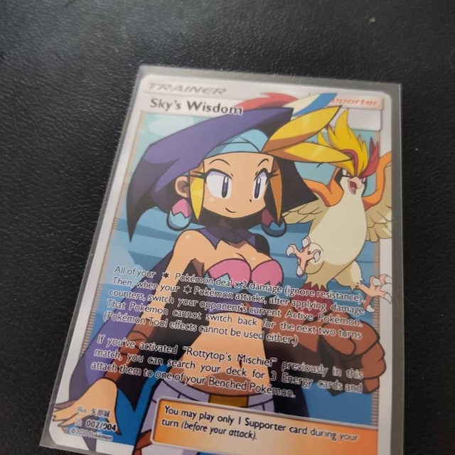 Custom Trainer Full Art Card! Sky's Wisdom! - Etsy