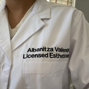 Personalized Science Lab Coat With Custom Embroidered Name and - Etsy