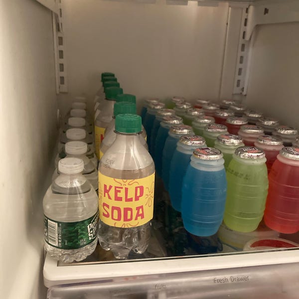 Kelp Soda Under the Sea Drink Bottle Labels Printable Instant Download