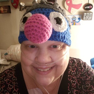 Crochet Pattern SUPER GROVER Muppet Beanie - Etsy