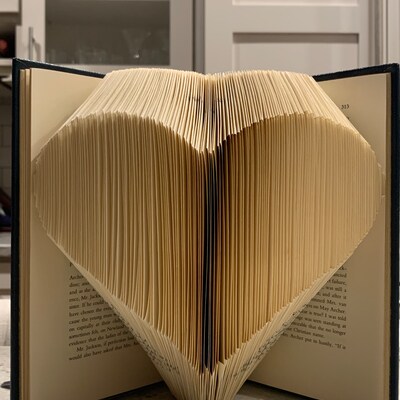 Book Folding Pattern Heart Free Instructions Great for Beginners - Etsy