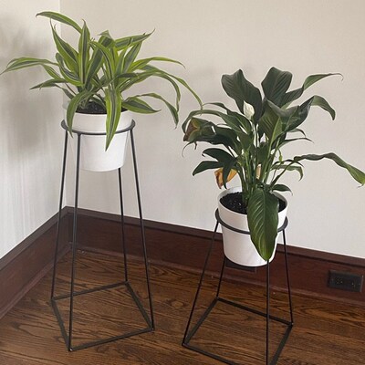 The Naramata Mid Century Plant Stand Steel - Etsy