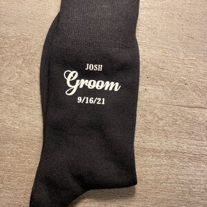 Personalised Wedding Socks Groom Page Boy Best Man | Etsy