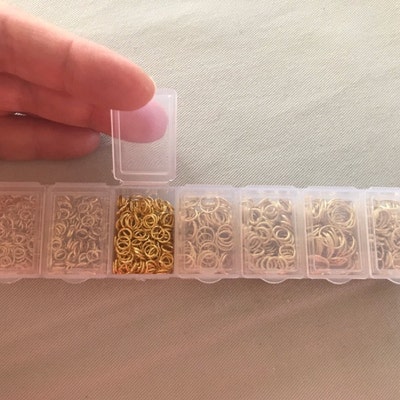 1 Box Assorted Jump Rings 3 to 9mm Gold Plated 1780 Pieces - Etsy