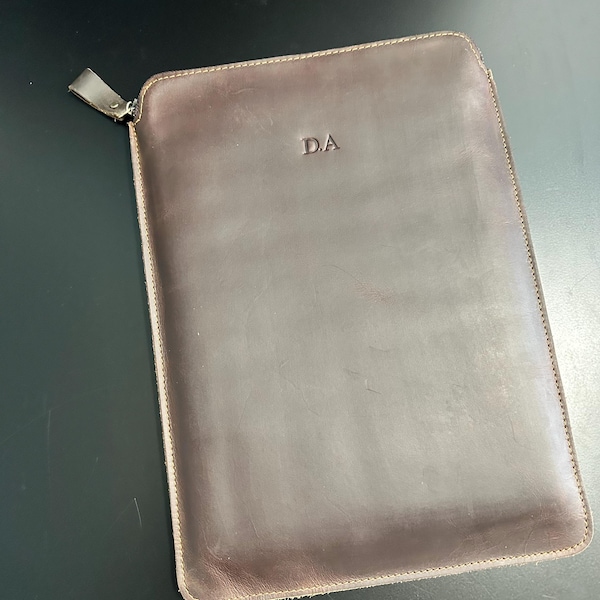 Personalised Genuine Leather MacBook Air & Pro Sleeve 13