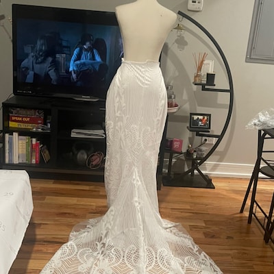 Mermaid Gown With Bell Sleeves