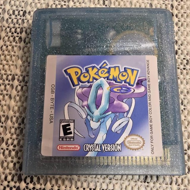 ポケモンクリスタルバージョンゲームボーイラベル交換 - Etsy 日本