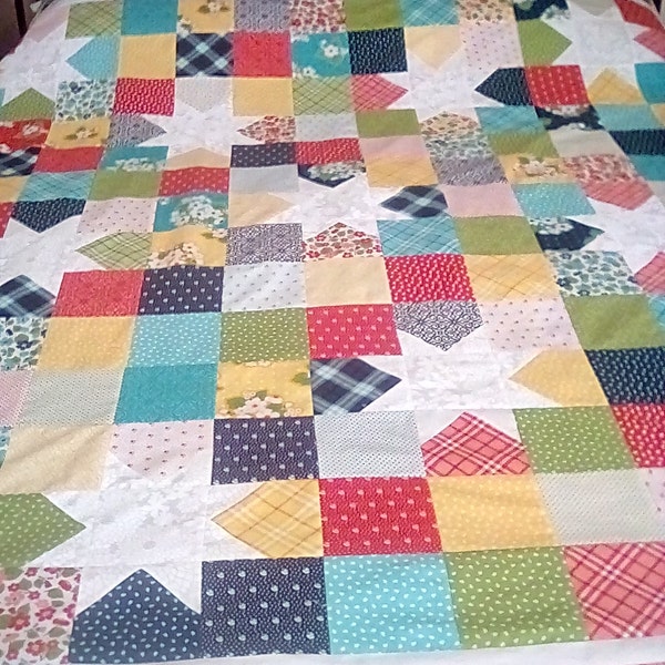 PDF Baby Quilt and Lap Quilt Pattern, ....quick and Easy, Charm Squares ...