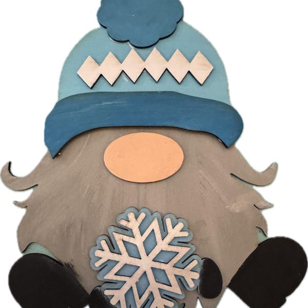 Standing Interchangeable Gnome File SVG, Glowforge Home Sign ...