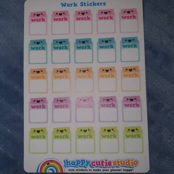 25 Cute Work Reminder Planner Stickers - Etsy