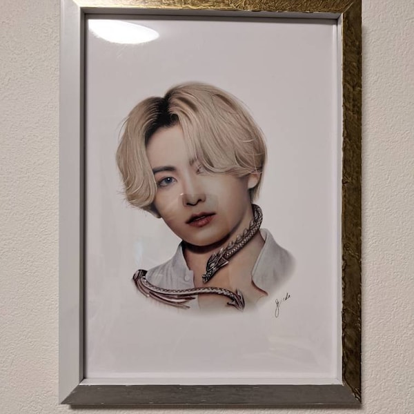BTS Jungkook Colored Pencil Drawing : PRINT From Original Fanart - Etsy