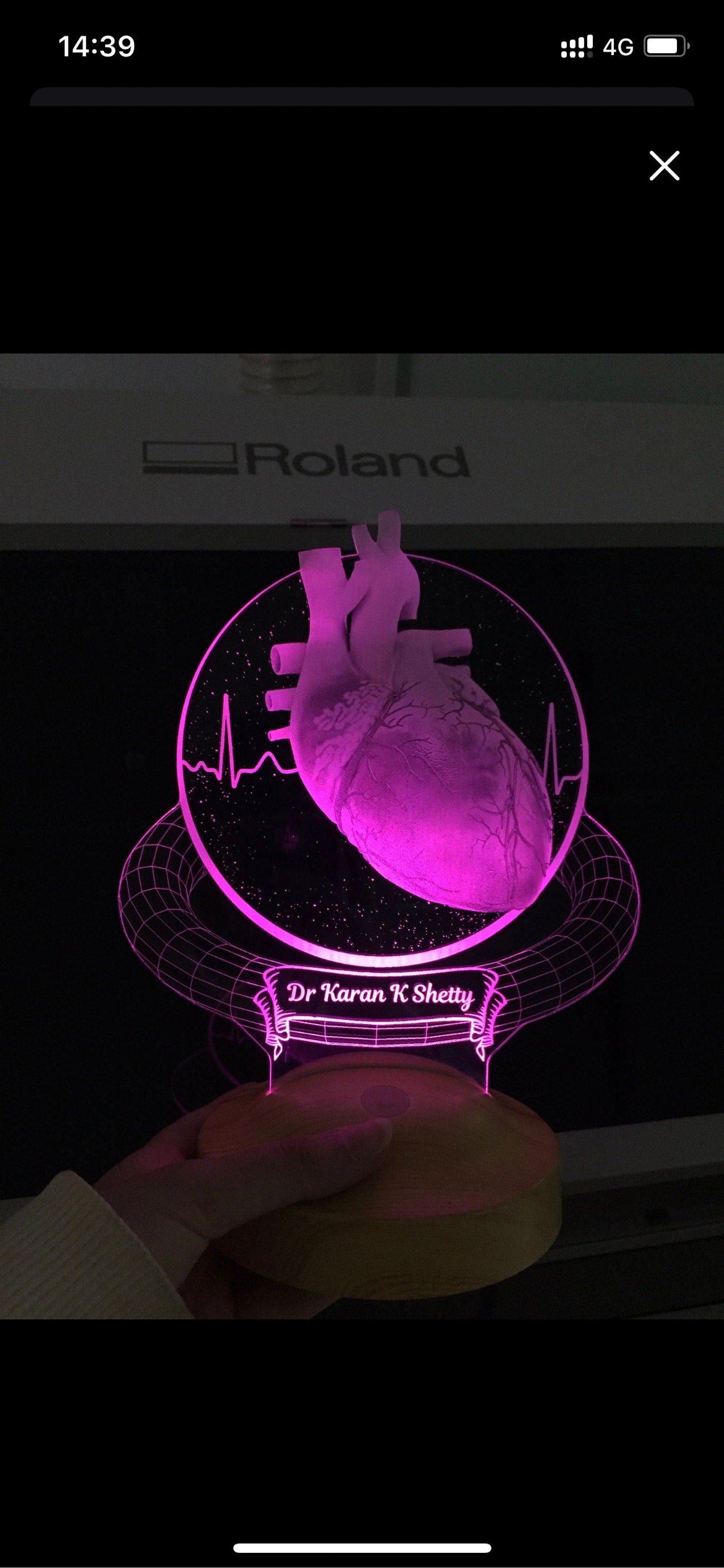Heart Surgeon Personalized 3D Lamp, Cardiologist Gift, Heart Specialist Unique Doctor Gift,Customized Gifts for Heart Doctor,Cardio thoracic