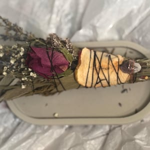 Amethyst Smoke Cleansing Bundle: Cedar, Lavender, Sage & Dried Apple