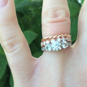 Twisted Diamond Stackable Band : 44373 : Arden Jewelers