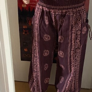 Adult's Mushroom - Pink Baggy Pants