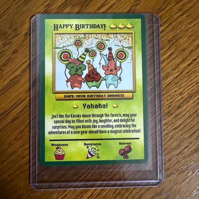 CORTIS PYPD BIRTHDAY PARTY コアゾーン トレカ Korok Birthday Card – Zelda Tears of the Kingdom, Gamer Gift - Etsy