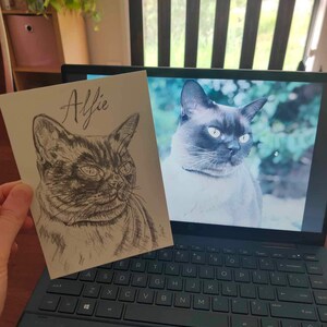 Custom Hand Painted Watercolour Pet Portrait | Dog, Cat, Bird, Horse Artwork | Painting from Photo | Personalised Gift | Pet Memorial