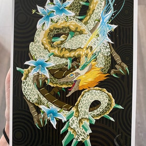 PRINT: Silent Light Dragon - Etsy