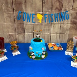 Gone Fishing Party Garland Fishing Garland Fishing Birthday