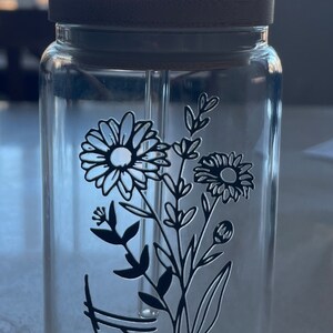 Zodiac Glass Cup, Horoscope Iced Coffee Cup, Personalized Glass Tumbler ...