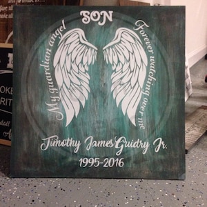 Download Angel SVG My guardian angel SVG Dad MomBroSis Son | Etsy